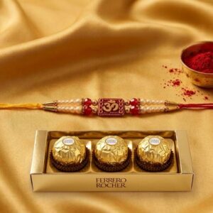 Om-Rakhi-with-Ferrero-Rocher-Chocolate-Box