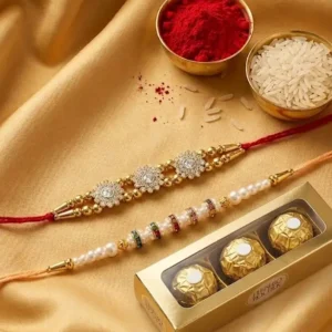 Brother-Rakhi-Combo–Set-of-2-with-Ferrero-Rocher-Chocolates