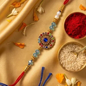 Muticolour-stone-single-rakhi
