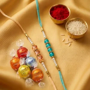 Rakhi Set of 2 with Chocolates Combo