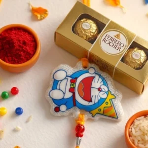 Doraemon-Rakhi-with-Chocolates