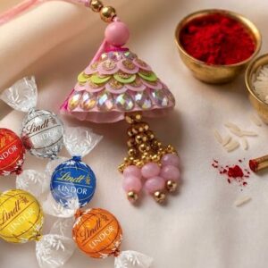 Premium-pink-Lumba-Rakhi-for-Bhabhi-with-Elegant-Hanging