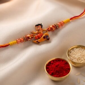 Adorable-Chhota-Bheem-Kids-Rakhi-with-Skateboard | Roli-Chawal-Included